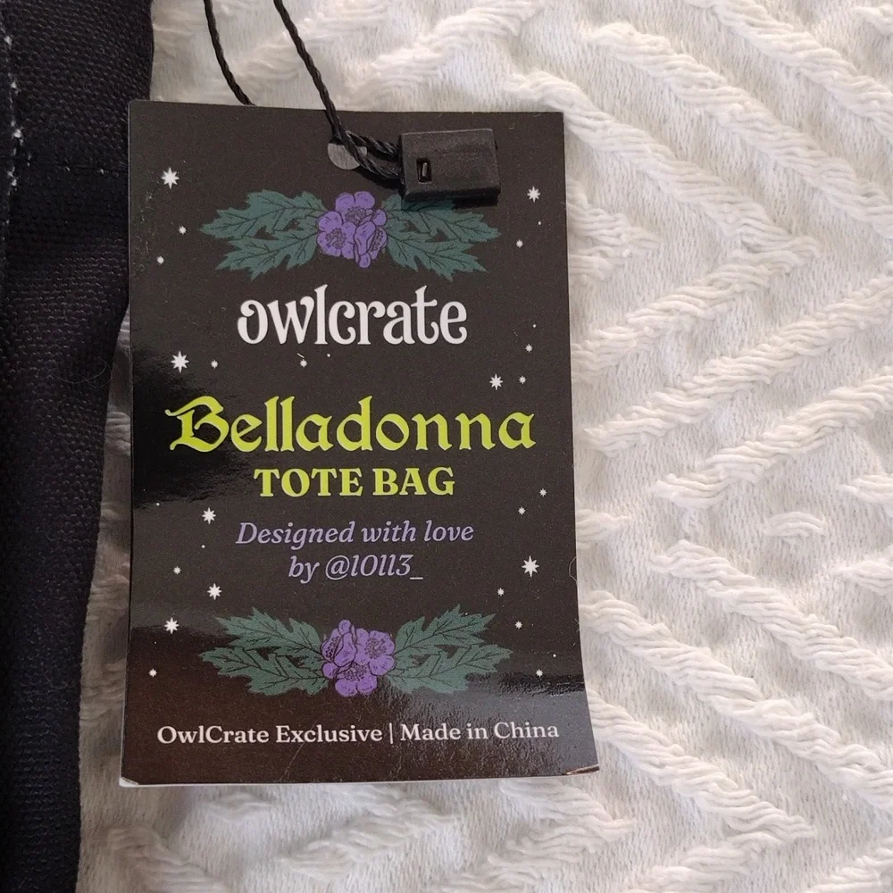 Bookish Tote Bag From Owl Crate - Picture 2 of 8